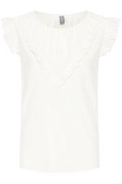 Asmine short sleeve blouse by Culture - Gardenia - Blue Sky Fashions & Lingerie