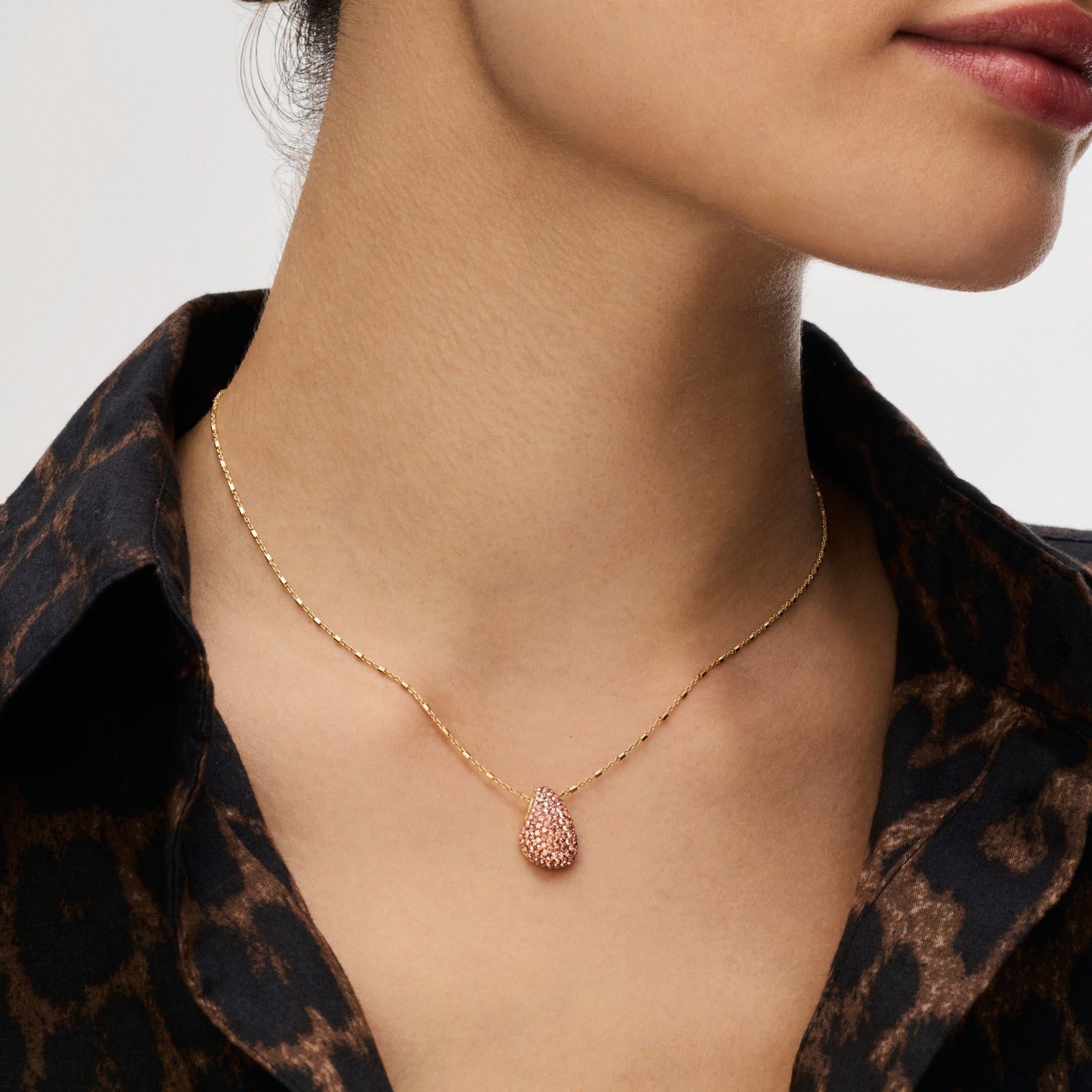DESERT ROSE SPARKLE MINI DROP NECKLACE (Charm only) – Blue Sky