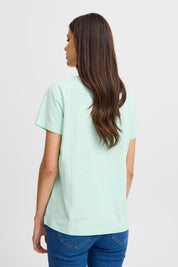 Zashoulder T-shirt by Fransa - Brook Green - Blue Sky Fashions & Lingerie