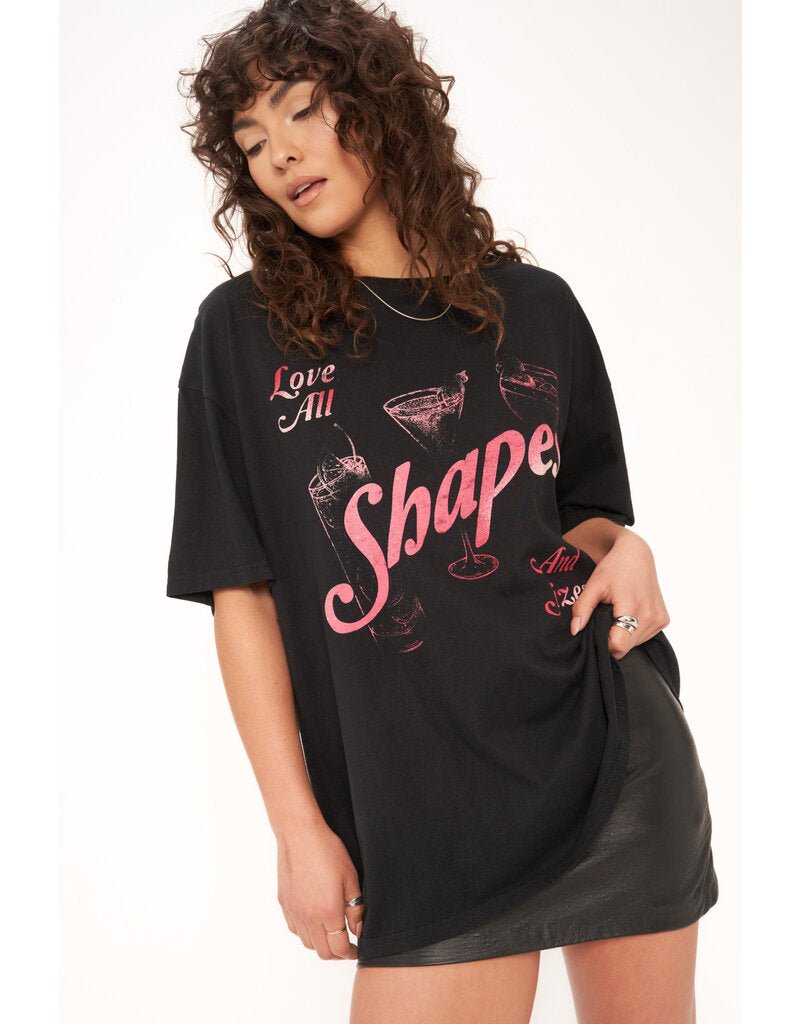 All Shapes and Sizes Tee - black