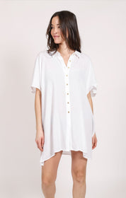 Miami Big Shirt - White - Blue Sky Fashions & Lingerie