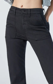 Shelia Front Pocket Straight Leg Pants - Black Beauty - Blue Sky Fashions & Lingerie