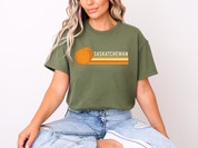 Saskatchewan Retro 70s Unisex T-shirt | Saskatchewan Clothing | Prairie Clothing
