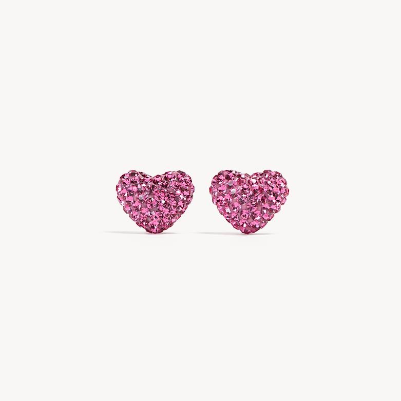 10MM Sparkle Heart Stud - Cupid - Blue Sky Fashions & Lingerie