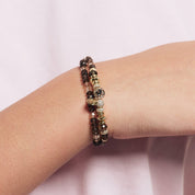 LEOPARD SPARKLE BALL™ DOUBLE WRAP BRACELET