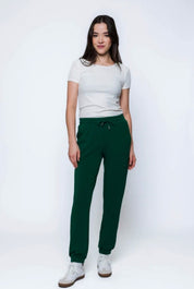 Laina-Luxe Fleece Jogger by Orb - Evergreen