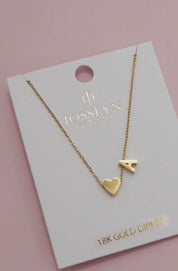 18K gold platedStainless Steel Tarnish Free Initial Necklace - Blue Sky Fashions & Lingerie