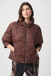 Hooded Quilted Cocoon Jacket
264604 by Joseph Ribkoff