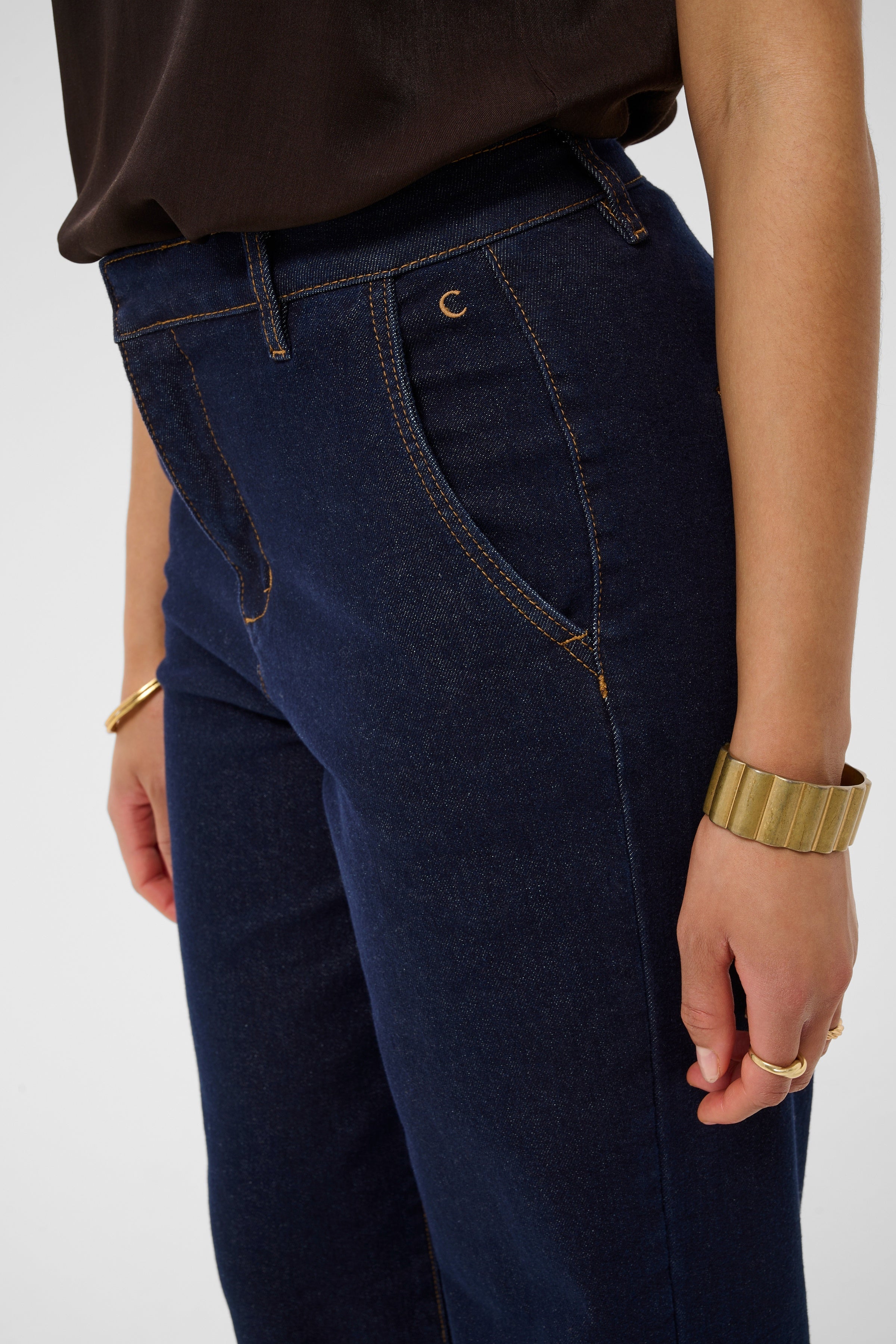 Visti Straight Leg Stretch Jeans by Cream - Cape Breton Rinse