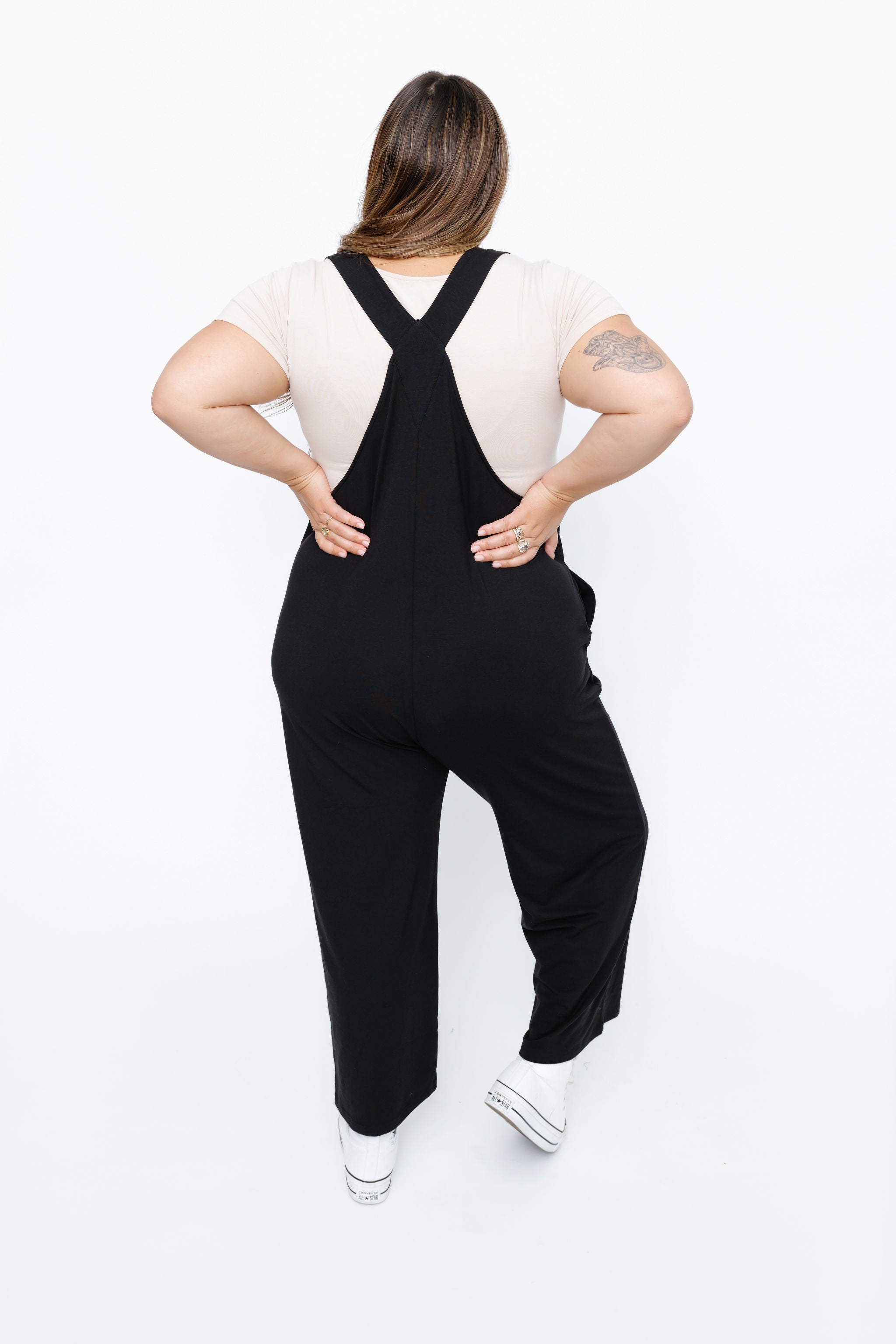 Smash + Tess MIA ROMPERALLS IN MIDNIGHT BLACK