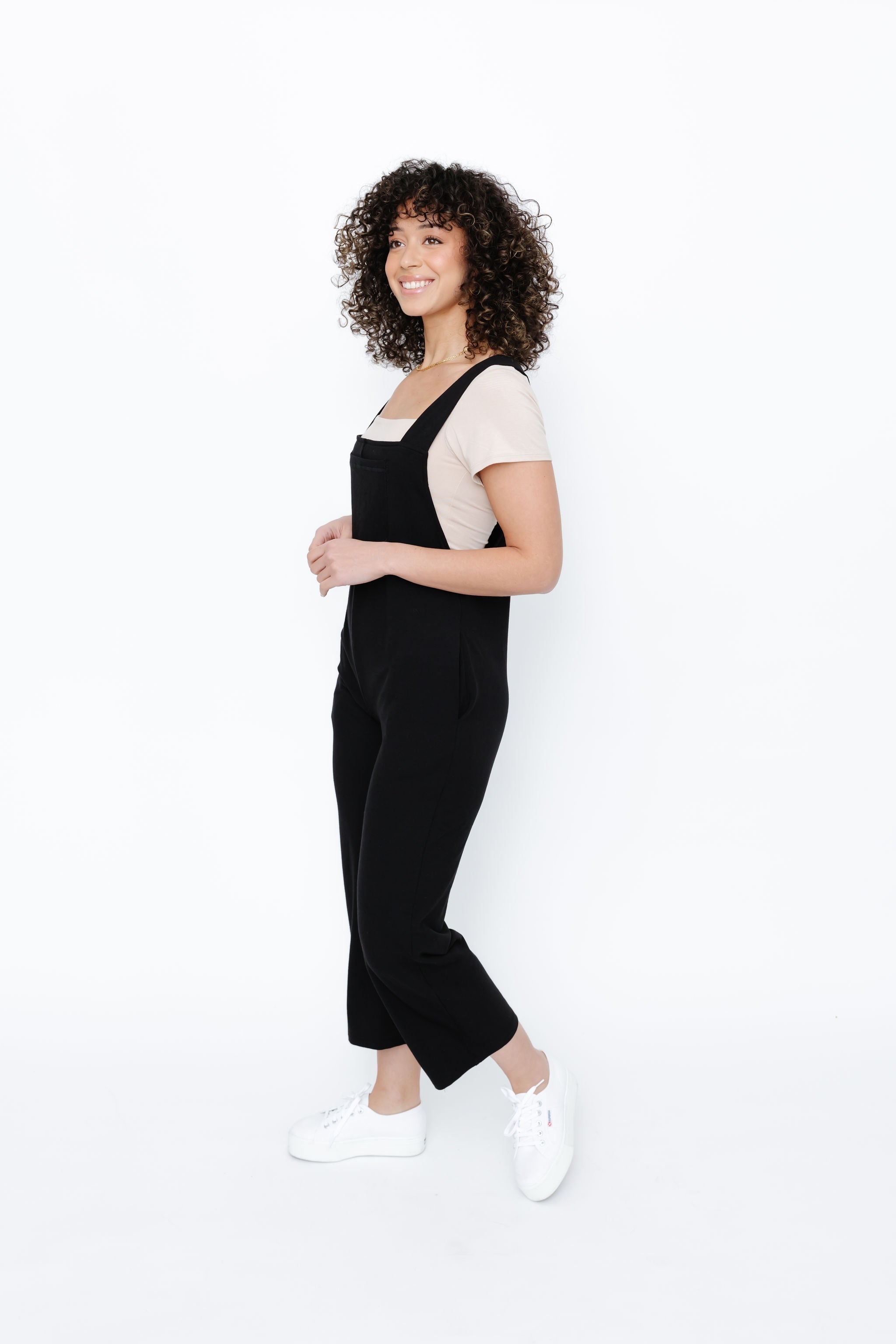 Smash + Tess MIA ROMPERALLS IN MIDNIGHT BLACK