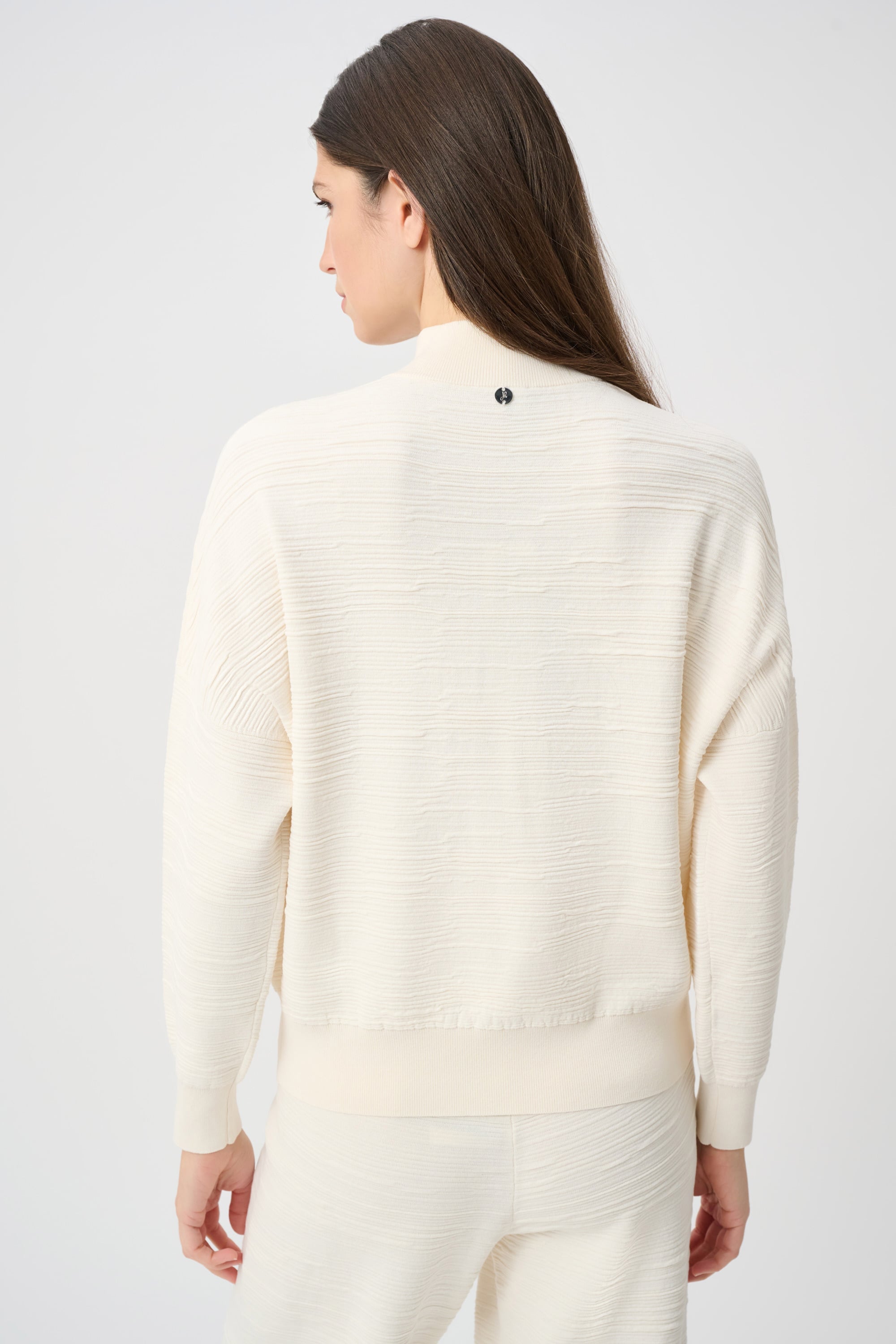 Joseph Ribkoff Sweater Knit Mock-Neck Cocoon Sweater 263631 - Birch
