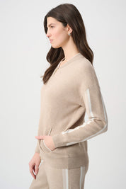 Striped Sleeve Bomber Jacket
264616 by Joseph Ribkoff