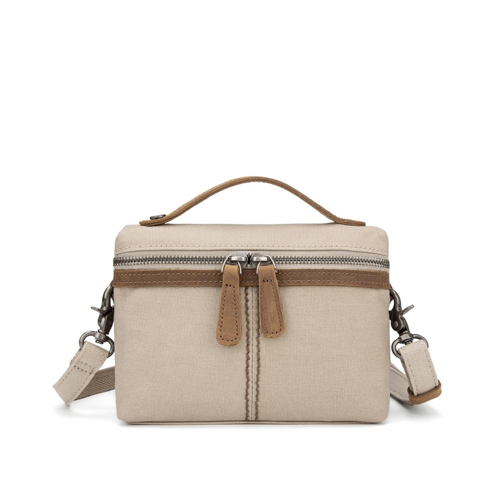 Small Canvas Multi-functional Bag MF 619W Cream