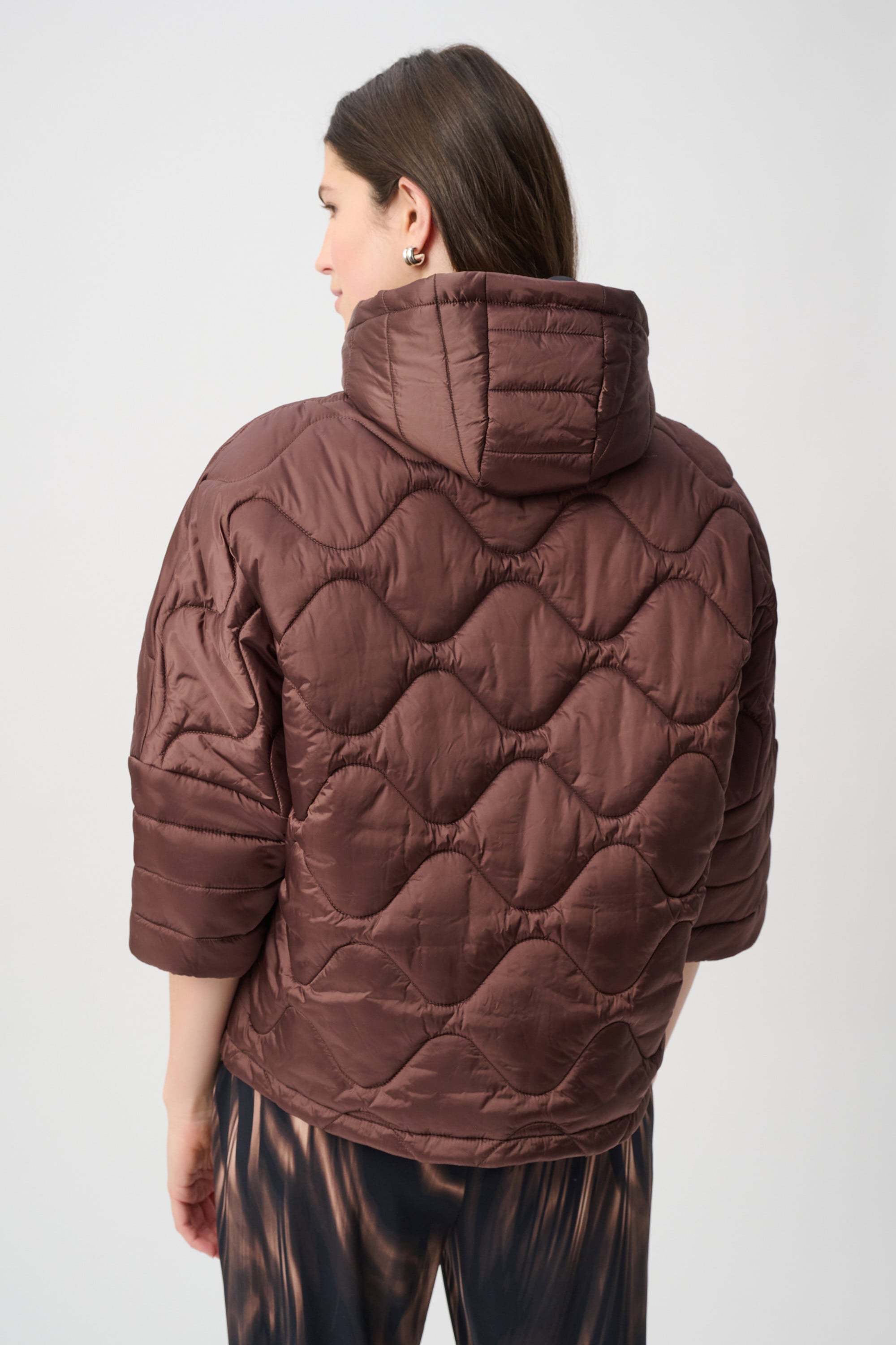 Hooded Quilted Cocoon Jacket
264604 by Joseph Ribkoff