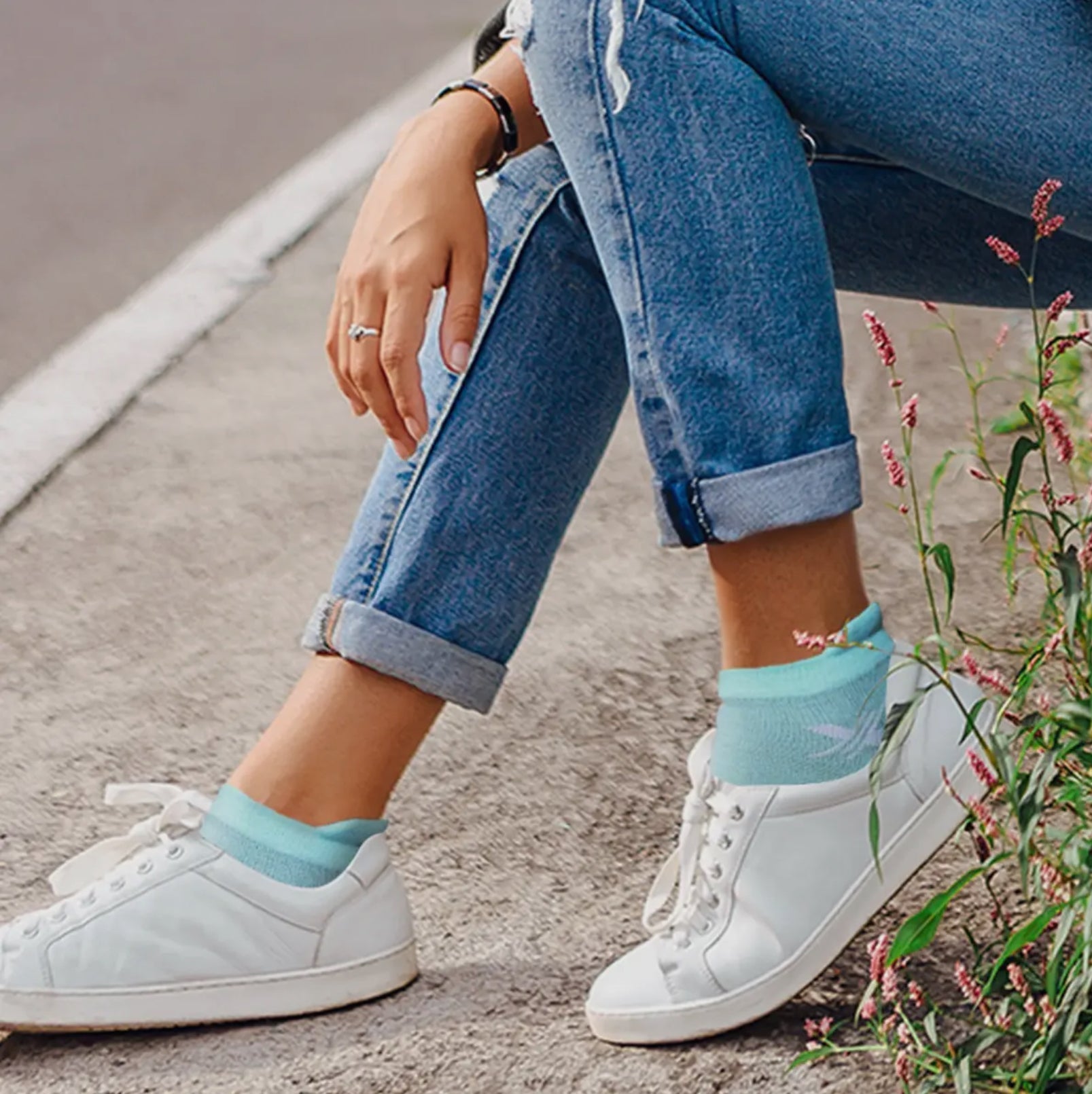 3 pack Copper Infused Anti - fatigue Ankle Socks - Pastels - Blue Sky Fashions & Lingerie