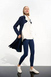 Joseph Ribkoff Scuba Jersey Coat with Sash 261602 Indigo