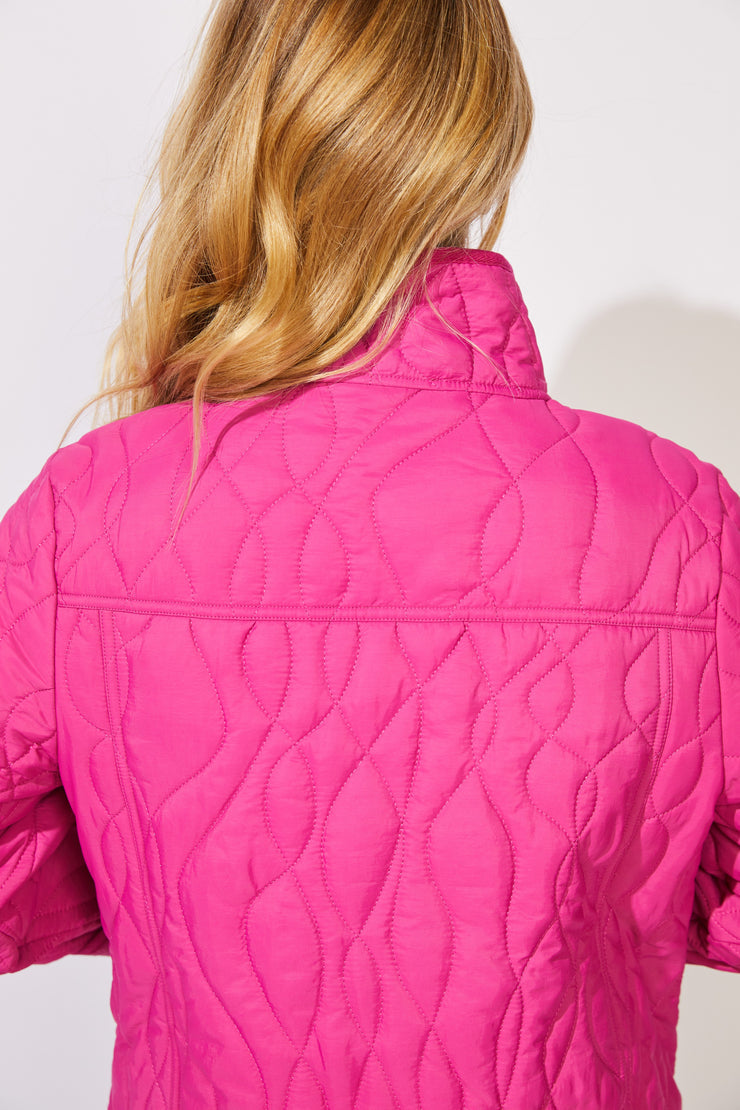 ESCAPE BY HABITAT WAVE QUILT SUMMIT JACKET - E51090 - Fuchsia