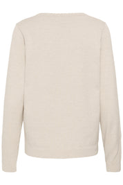 Dela Knit Pullover- Oat Melange
