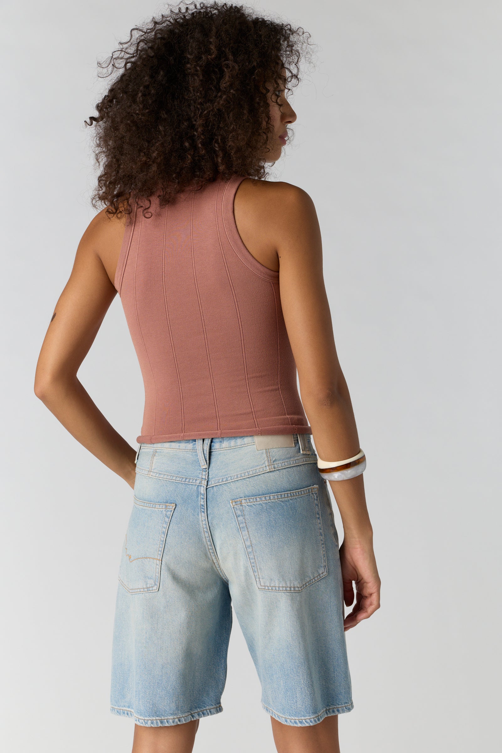So Soft Seamless Modal Tank - cedar wood