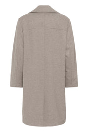 Jaze Long Coat by Cream - lentil melange