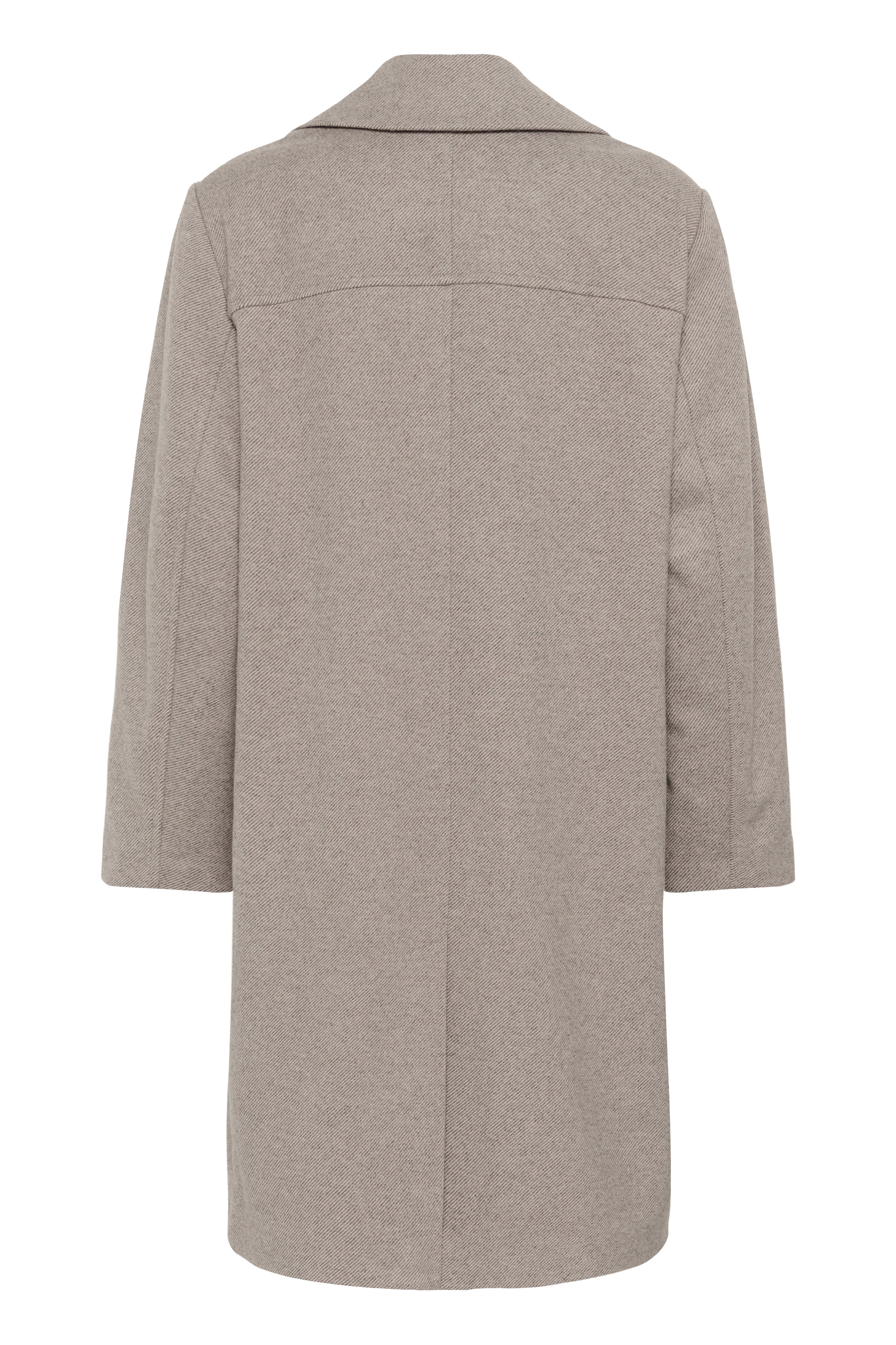 Jaze Long Coat by Cream - lentil melange