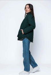 Senna-Quilted Jacket by Orb - evergreen