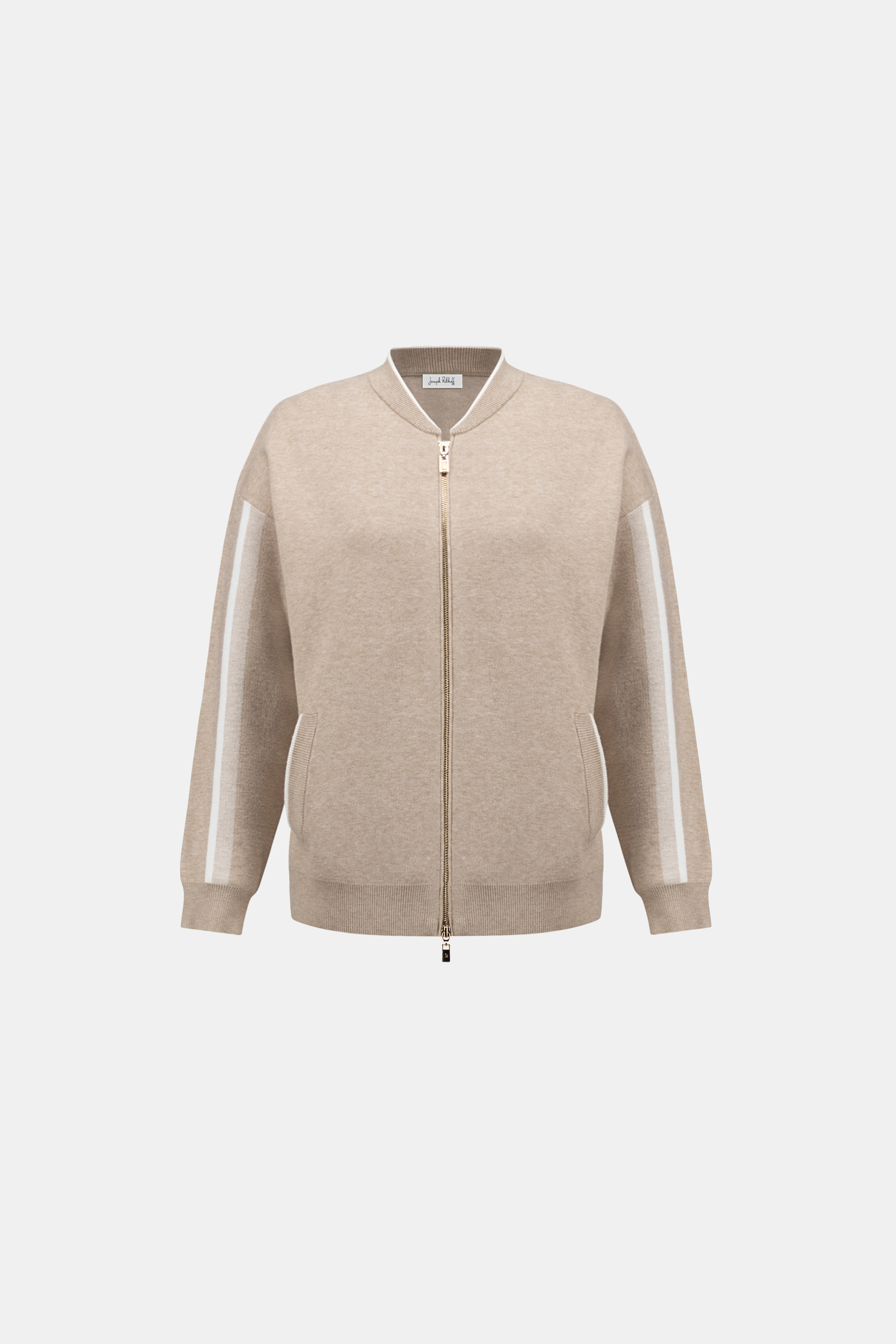 Striped Sleeve Bomber Jacket
264616 by Joseph Ribkoff
