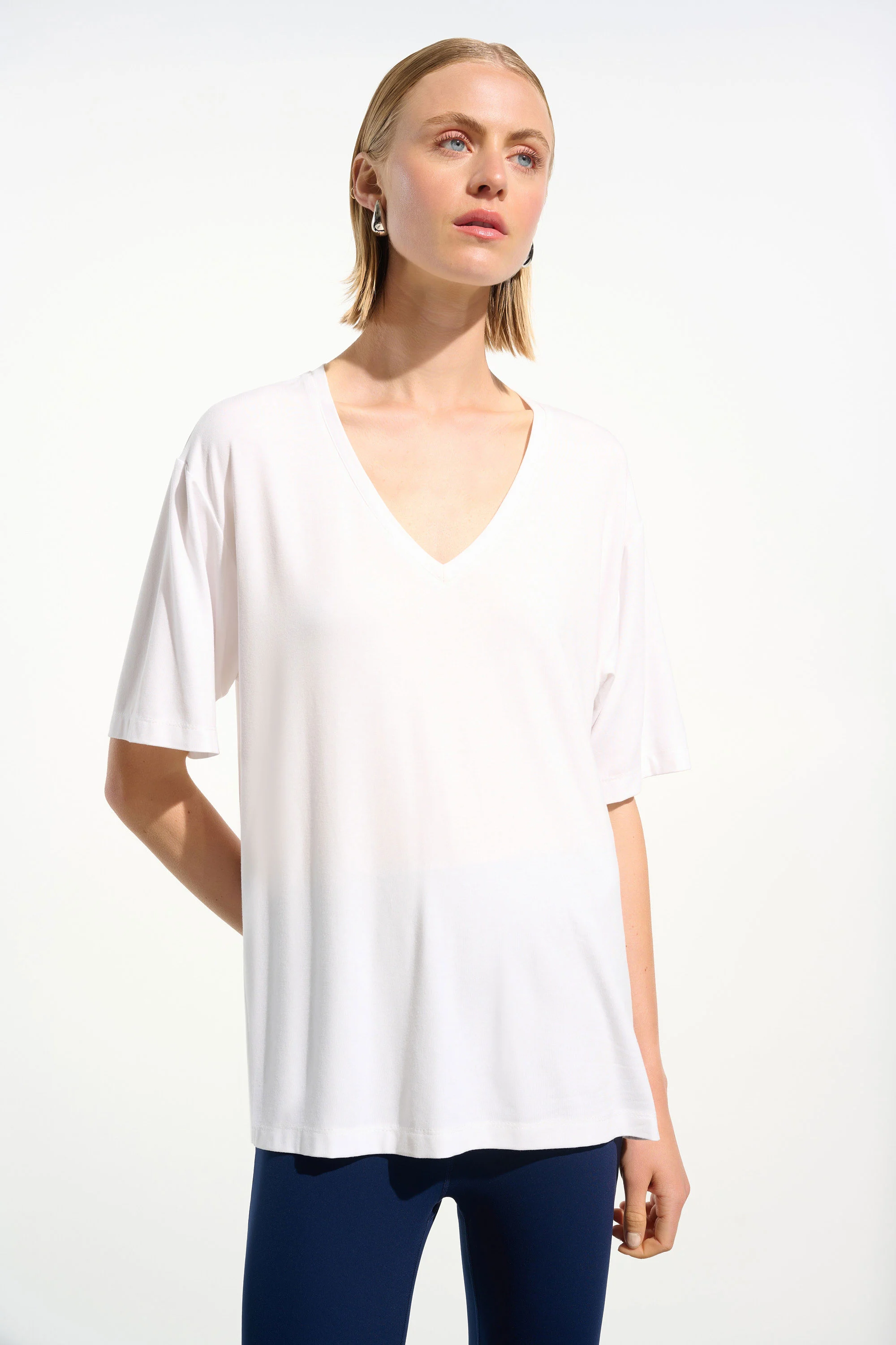Joseph Ribkoff Jersey Boxy Tunic With V-neckline 261600 - Vanilla