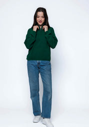 Everly-Luxe Fleece 1/2 Zip by Orb - Evergreen
