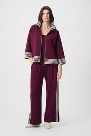 Pin-Tuck Wide-Leg Jogger
264612 by Joseph Ribkoff - elderberry