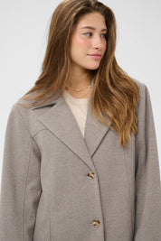 Jaze Long Coat by Cream - lentil melange