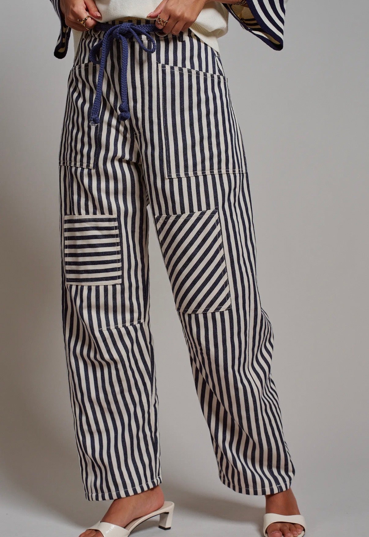 Railroad Striped
Patch Pocket Spring
Utility Pants