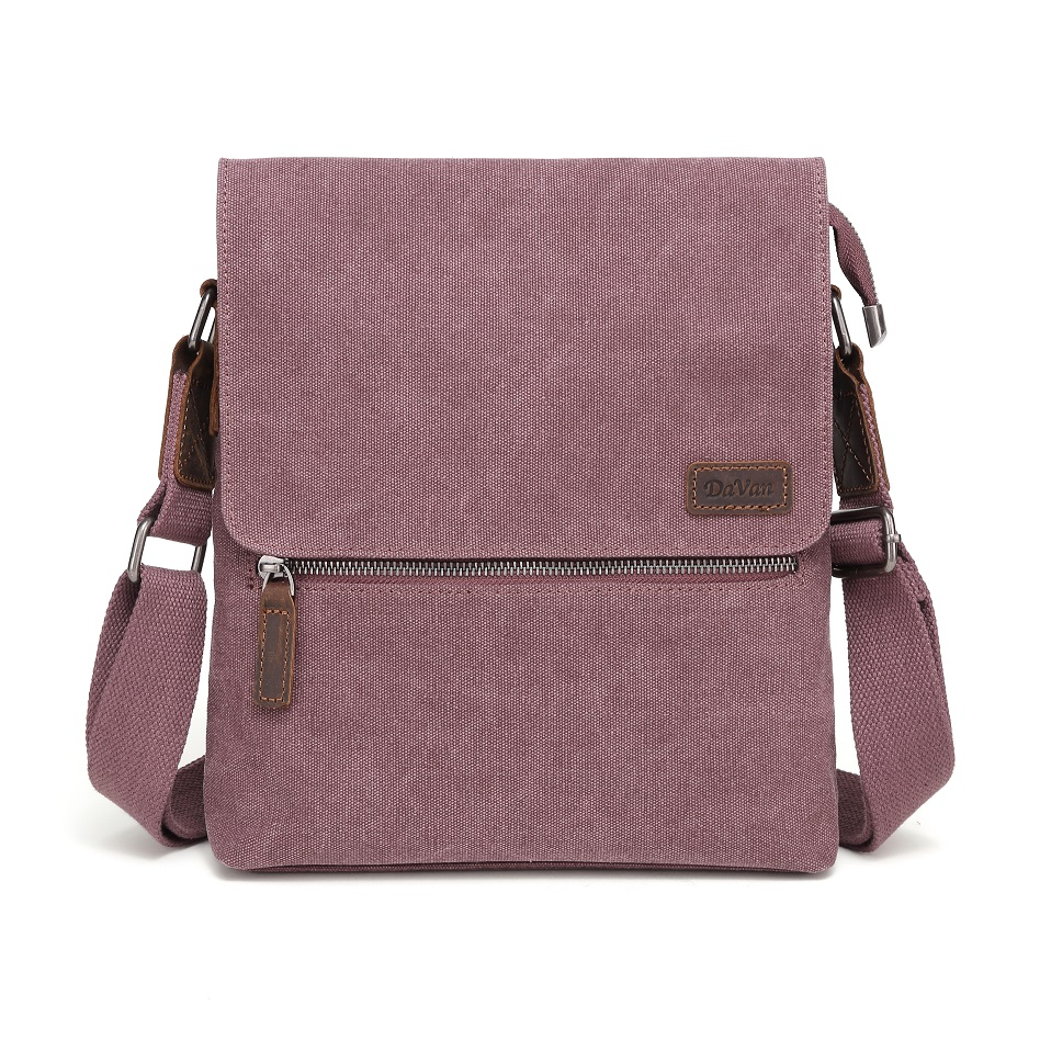 Small Canvas Shoulder Bag SB 337 – Burgundy