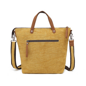 Cotton Linen Shoulder Bag CLB 566 (Yellow)