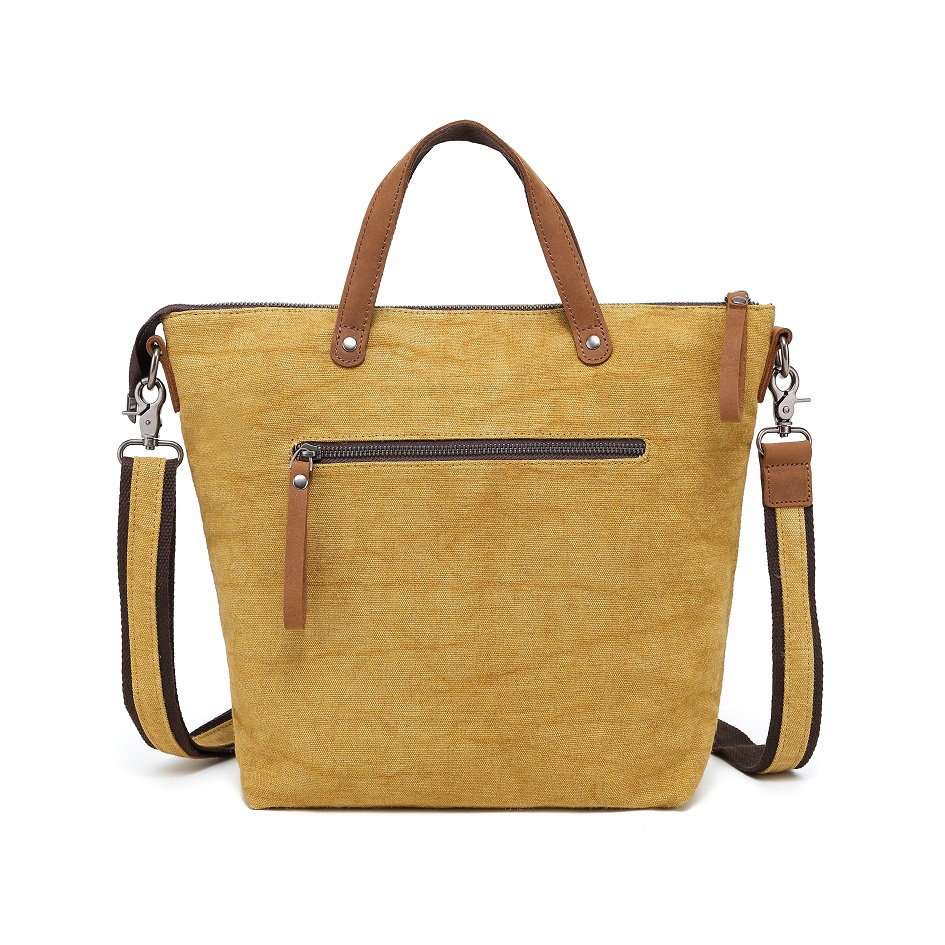 Cotton Linen Shoulder Bag CLB 566 (Yellow)