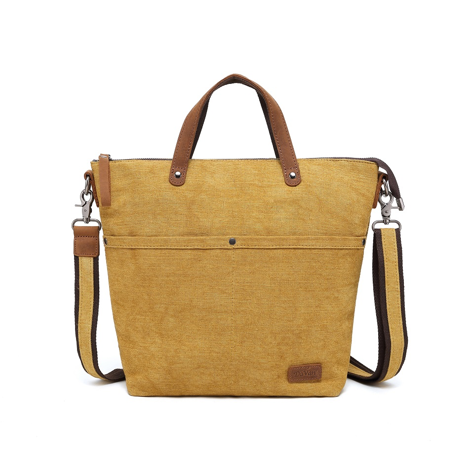 Cotton Linen Shoulder Bag CLB 566 (Yellow)