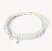 COASTAL GEMSTONE BRACELET - BLUE LACE AGATE