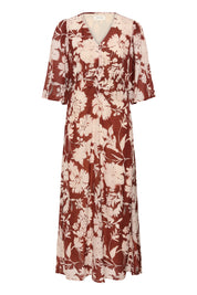 Hailey long dress by Cream - Brandy Flower