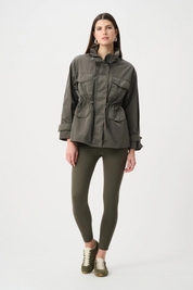 Nylon Mock-Neck Embellished Jacket
263633