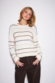 Sherry Sweater by John + Jenn - Harvest Stripe