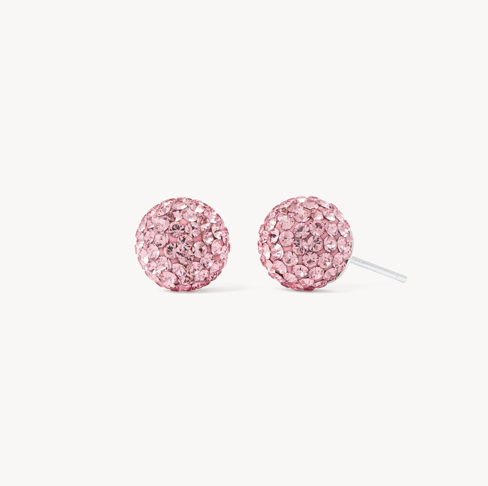 H&B PINK SPARKLE BALL™ 10mm STUD EARRINGS