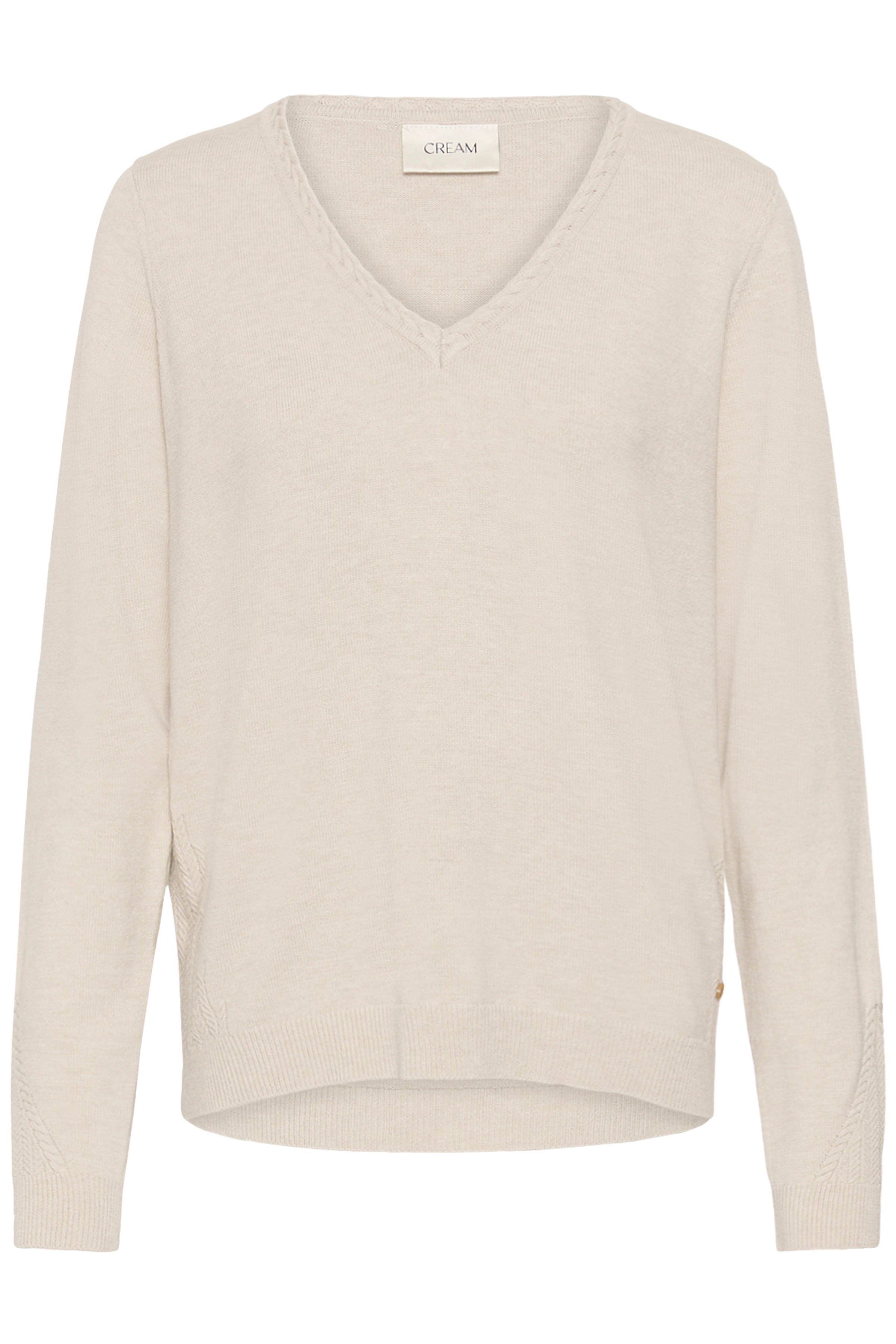 Dela Knit Pullover- Oat Melange