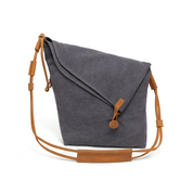 Canvas Shoulder Bag SB 378T Charcoal