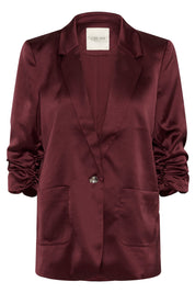 Cocamia Sateen Blazer by Cream - Zinfandel