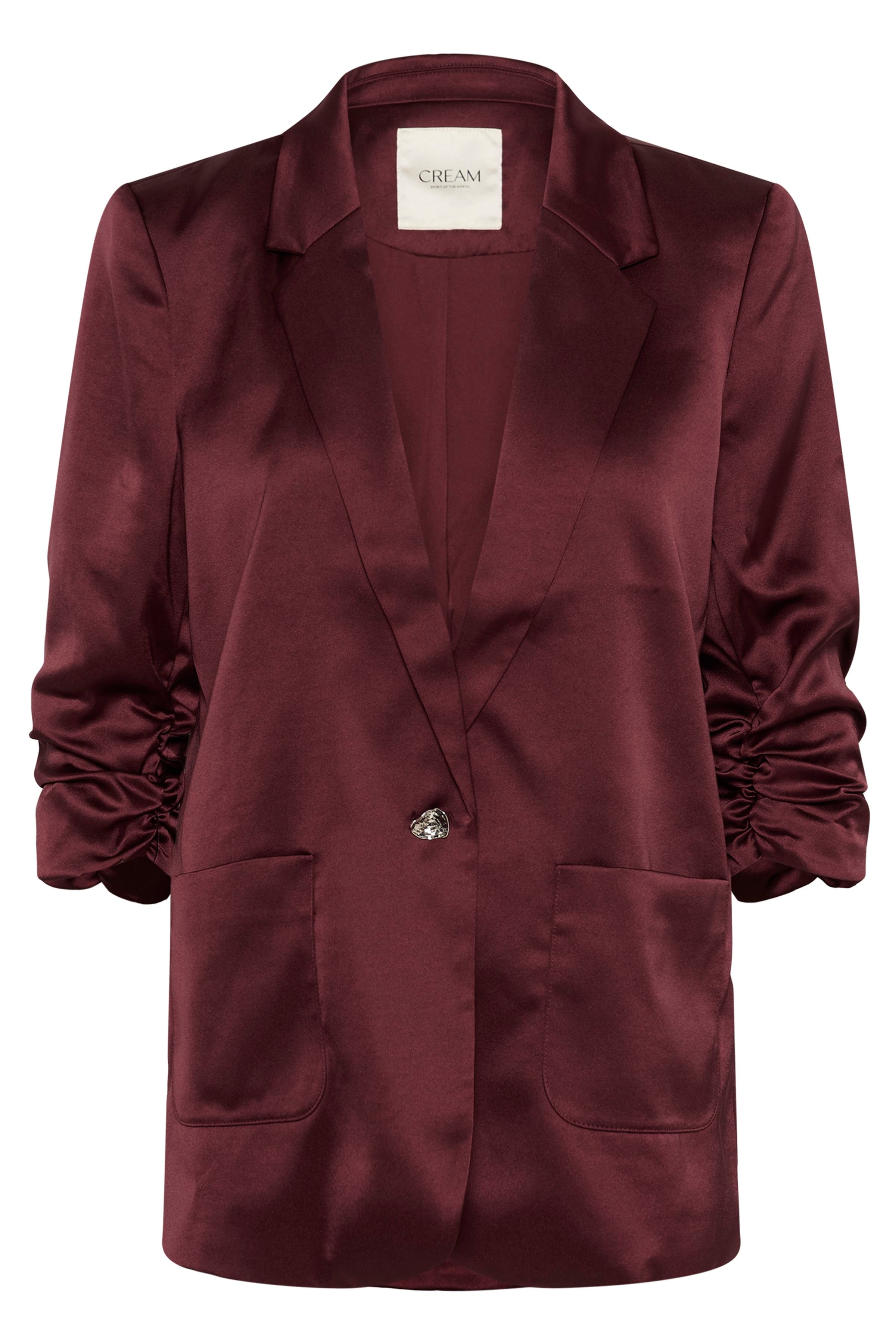 Cocamia Sateen Blazer by Cream - Zinfandel