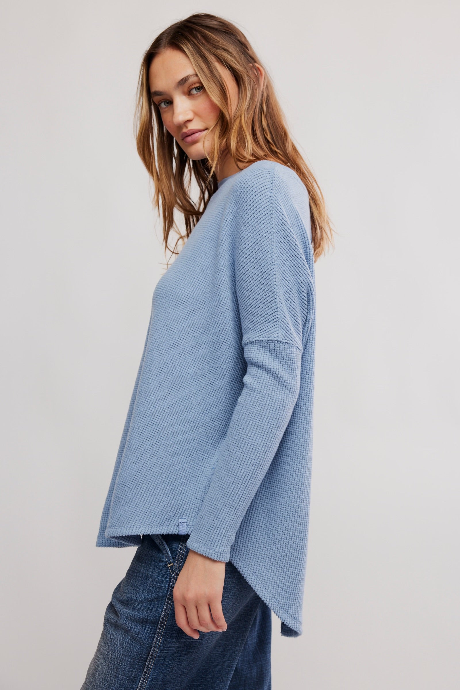 We The Free Latte Blues Solid Thermal - Chambray Sky