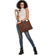 Leather Laptop Sleeve - Sandel