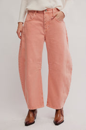 Good Luck Barrel Jeans - Desert Petal