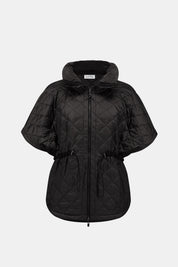 Quilted Nylon Shawl-Neck Boxy Vest
263643 by Joseph Ribkoff - black